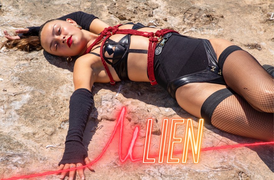 ailien spacehost wearing ann summers x liborio capizzi for animusomnis