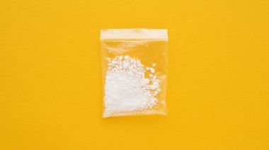 cocaine drug in resealable bag