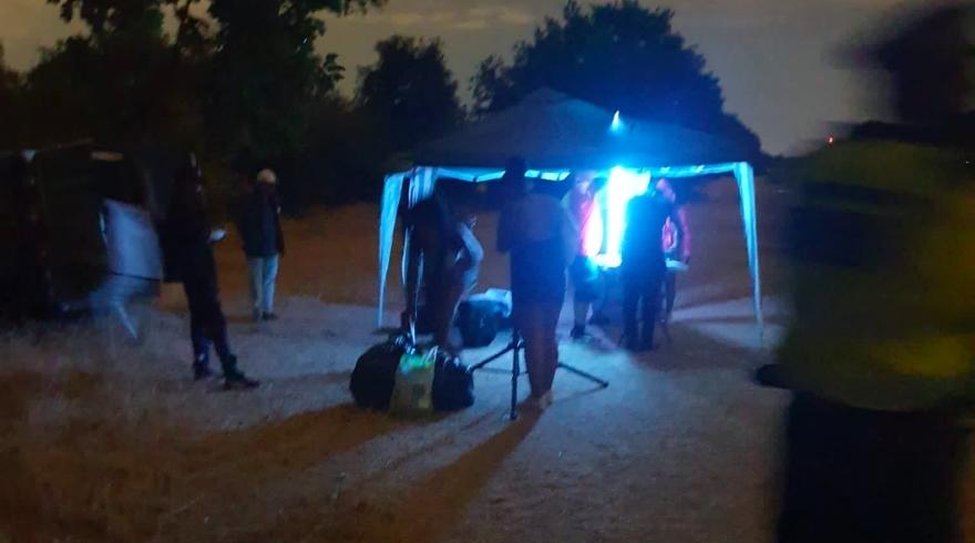 Police close down illegal rave in North London whilst praising its "nice crowd"