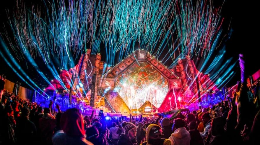 England's World Cup squad are staying close to the "largest music festival in the Middle East"
